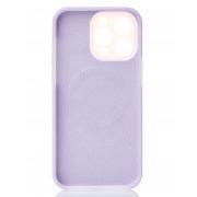 Чехол Liquid Silicone Full с поддержкой MagSafe для iPhone 13 Pro Max violet