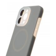 Чехол Liquid Silicone Full с поддержкой MagSafe для iPhone 14 Pro Max stone gray