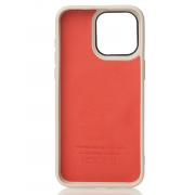 Чехол MagSafe Beats Case Leather Textured для iPhone 13 Pro natural titanium