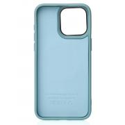 Чехол MagSafe Beats Case Leather Textured для iPhone 13 Pro wave blue