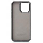 Чехол MagSafe Beats Case Leather Textured для iPhone 16 Pro stone gray