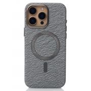 Шкіряний чохол LUXURY з MagSafe для iPhone 16 Pro Max (natural titanium, преміум)