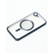 Силиконовый чехол MagSafe SHINING MATTE для iPhone 16E blue titanium