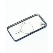Силиконовый чехол MagSafe SHINING MATTE для iPhone 16E blue titanium