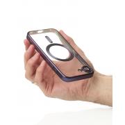 Силиконовый чехол MagSafe SHINING MATTE для iPhone 16E deep purple
