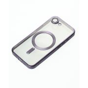 Силиконовый чехол MagSafe SHINING MATTE для iPhone 16E deep purple