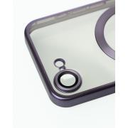 Силиконовый чехол MagSafe SHINING MATTE для iPhone 16E deep purple