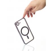 Силиконовый чехол MagSafe SHINING MATTE для iPhone 16E deep purple