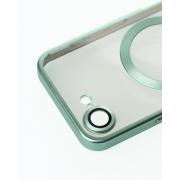 Силиконовый чехол MagSafe SHINING MATTE для iPhone 16E mint