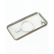 Силиконовый чехол MagSafe SHINING MATTE для iPhone 16E natural titanium