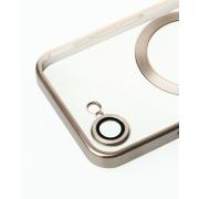 Силиконовый чехол MagSafe SHINING MATTE для iPhone 16E natural titanium