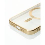 Силиконовый чехол MagSafe SHINING MATTE для iPhone 16E gold