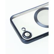Силиконовый чехол MagSafe SHINING MATTE для iPhone 16E blue titanium