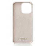 Чехол MagSafe Silicone Beats Case для iPhone 15 white
