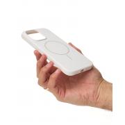 Чехол MagSafe Silicone Beats Case для iPhone 15 white