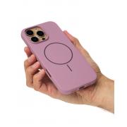 Силиконовый чехол Slim Ring Soft с поддержкой MagSafe для iPhone 16 Pro Max lavander