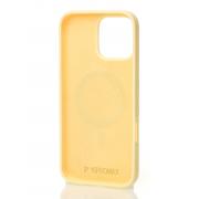 Силиконовый чехол Slim Ring Soft с поддержкой MagSafe для iPhone 16 Pro sunglow