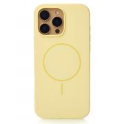 Силиконовый чехол Slim Ring Soft с поддержкой MagSafe для iPhone 16 Pro sunglow