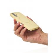 Чехол MagSafe Silicone Beats Case для iPhone 16 sunglow