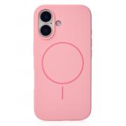 Чехол MagSafe Silicone Beats Case для iPhone 16 pink