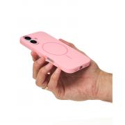 Чехол MagSafe Silicone Beats Case для iPhone 16 pink