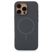 Силиконовый чехол Slim Ring Soft с поддержкой MagSafe для iPhone 16 Pro stone gray