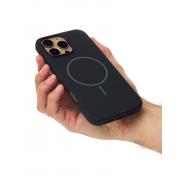Силиконовый чехол Slim Ring Soft с поддержкой MagSafe для iPhone 16 Pro black