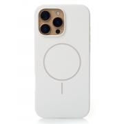 Силиконовый чехол Slim Ring Soft с поддержкой MagSafe для iPhone 16 Pro white