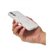 Чехол MagSafe Silicone Beats Case для iPhone 16 white