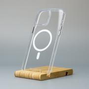 Противоударный чехол для смартфона Space Case with Magnetic for iPhone 15 прозрачный