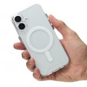 Чехол MagSafe SPACE CASE для iPhone 16 Plus прозрачный