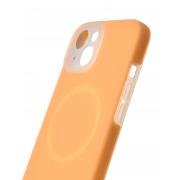 Чехол Liquid Silicone Full с поддержкой MagSafe для iPhone 14 orange