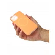 Чехол Liquid Silicone Full с поддержкой MagSafe для iPhone 15 orange