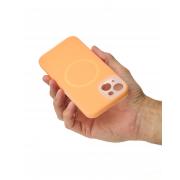 Чехол Liquid Silicone Full с поддержкой MagSafe для iPhone 15 orange