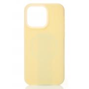 Чехол Liquid Silicone Full с поддержкой MagSafe для iPhone 15 sunglow