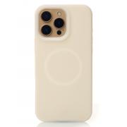 Чехол MagSafe Liquid Silicone Full для iPhone 16 Pro Max cream
