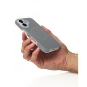 Чехол MagSafe Liquid Silicone Full для iPhone 16 stone gray
