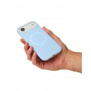 Чехол Liquid Silicone Full с поддержкой MagSafe для iPhone 17 AIR blue fog