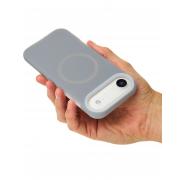 Чехол Liquid Silicone Full с поддержкой MagSafe для iPhone 17 AIR stone gray