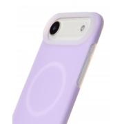 Чехол Liquid Silicone Full с поддержкой MagSafe для iPhone 17 AIR violet