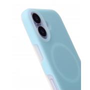 Чехол Liquid Silicone Full с поддержкой MagSafe для iPhone 17 blue fog