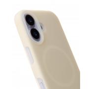 Чехол Liquid Silicone Full с поддержкой MagSafe для iPhone 17 cream