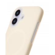 Чехол Liquid Silicone Full с поддержкой MagSafe для iPhone 17 cream