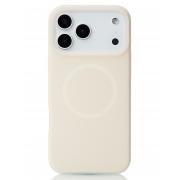 Чехол Liquid Silicone Full с поддержкой MagSafe для iPhone 17 Pro cream