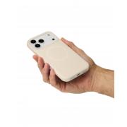 Чехол Liquid Silicone Full с поддержкой MagSafe для iPhone 17 Pro cream