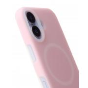 Чехол Liquid Silicone Full с поддержкой MagSafe для iPhone 17 pink