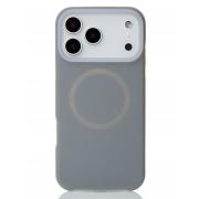Чехол Liquid Silicone Full с поддержкой MagSafe для iPhone 17 Pro stone gray
