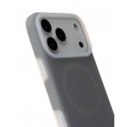 Чехол Liquid Silicone Full с поддержкой MagSafe для iPhone 17 Pro stone gray