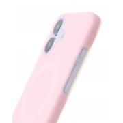 Чехол Liquid Silicone Full с поддержкой MagSafe для iPhone 17 pink