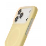 Чехол Liquid Silicone Full с поддержкой MagSafe для iPhone 17 Pro sunglow
